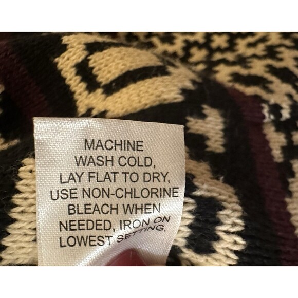 La Hearts Cardigan Sweater Size XS/S Runs Big See Measurements Chunky Cozy - Picture 7 of 9